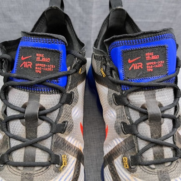 %Nike Air VaporMax Men 2019 Black Hyper Blue Size 10 AR6631-008 / A 30 main image 4